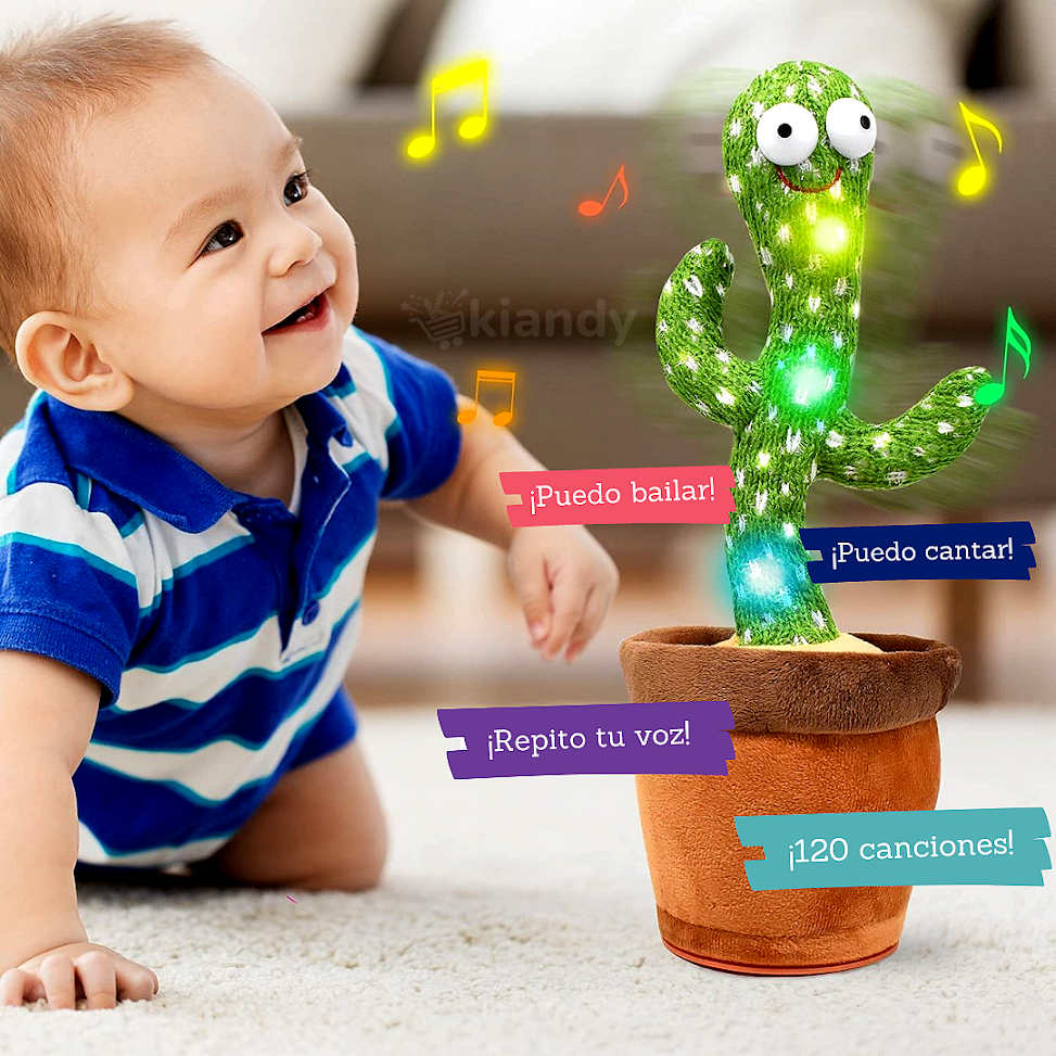 bebé baila con el cactus 